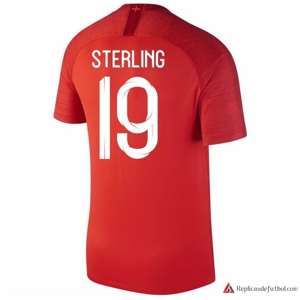 Camiseta Seleccion Inglaterra Segunda equipación Sterling 2018 Rojo
